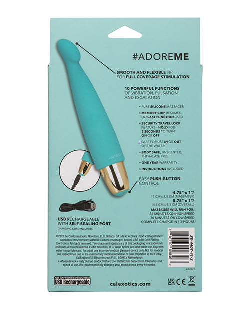 Slay #AdoreMe Teal: The Ultimate Travel-Friendly Pleasure Companion Product Image.