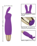 Slay #BuzzMe - Mini masajeador de conejo morado: tu compañero de placer de bolsillo