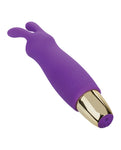 Slay #BuzzMe - Mini masajeador de conejo morado: tu compañero de placer de bolsillo