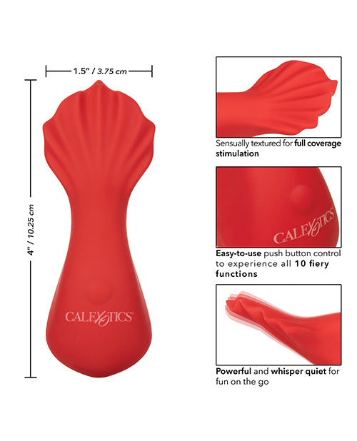 Red Hot Fuego Vibrator - Ignite Passion On-the-Go Product Image.