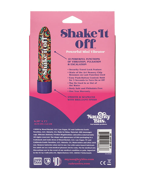 Naughty Bits Shake It Off 迷你振動器 Product Image.