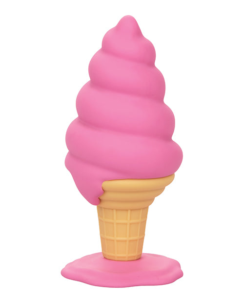 Naughty Bits Yum Bum Ice Cream Cone Butt Plug in Pink Product Image.