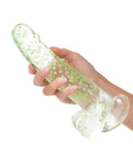 Naughty Bits® I Leaf Dick Glow-In-The-Dark Weed Leaf Dildo