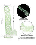 Naughty Bits® I Leaf Dick Glow-In-The-Dark Weed Leaf Dildo