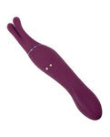 Tempt & Tease Kiss Estimulador de placer de doble extremo en color morado