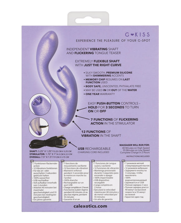 G-Love G-Kiss - Purple: The Ultimate Dual Stimulating Massager for Unforgettable Pleasure Product Image.