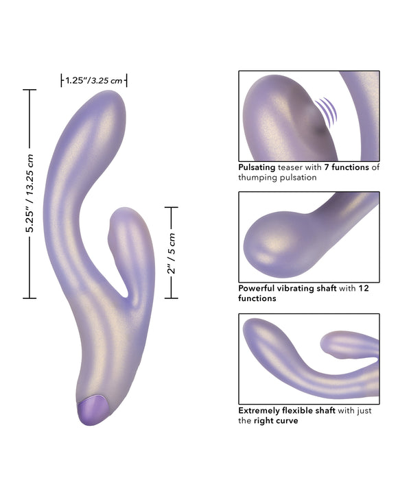 Masajeador estimulante dual G-Love G-Thumper en color morado sensacional Product Image.