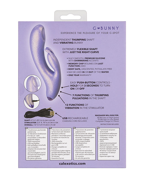 G-Love G-Bunny: Dual Stimulation Bliss in Purple Product Image.