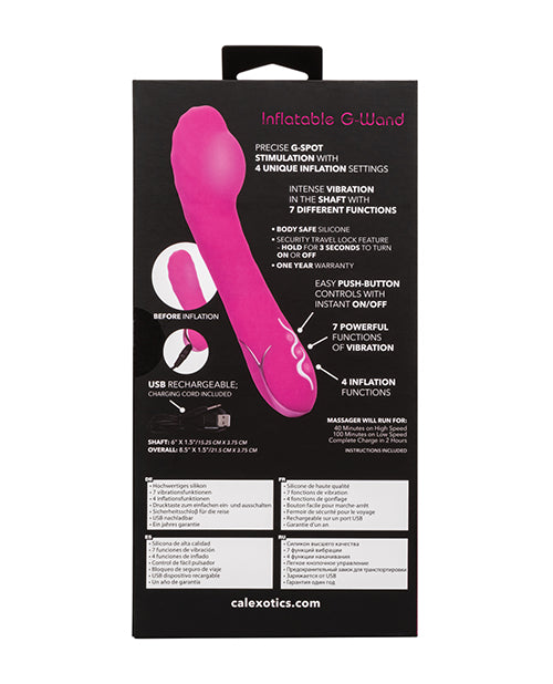 Insatiable G Inflatable G-Wand - Pink Product Image.