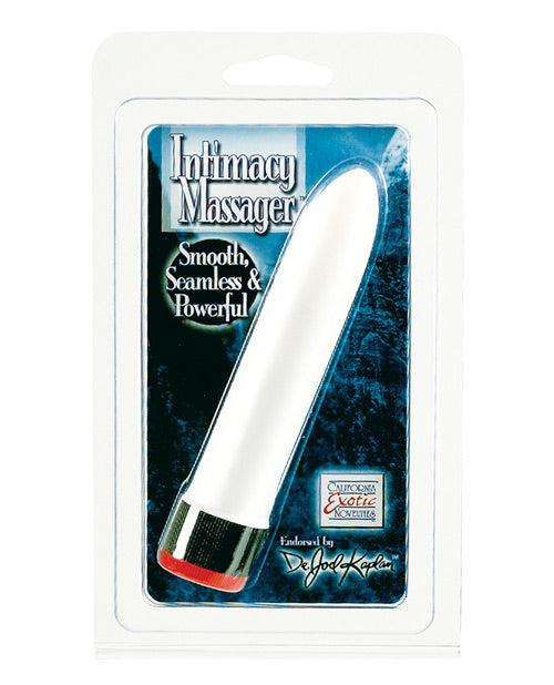 Dr. Joel Kaplan Intimacy Massager 4.5" - White - featured product image.