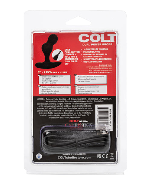 Colt Dual Power Probe: 10-Function Premium Silicone Pleasure Experience Product Image.