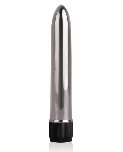 Vibrador COLT 7" de metal plateado: un sensacional viaje de placer Product Image.