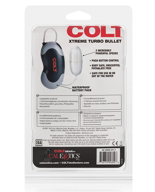 COLT Xtreme Turbo Bullet Power Pack: Intense 2-Speed Silver Bullet Product Image.