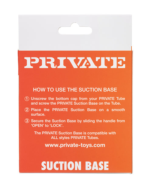 Private Suction Base Accessory in Black - Unleash Endless Pleasure Product Image.