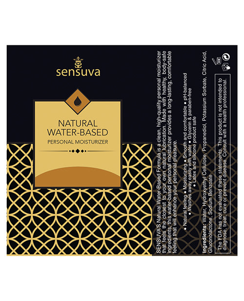 Sensuva Salted Caramel Water-Based Personal Moisturizer Product Image.