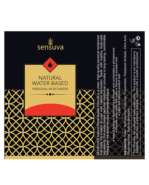 Sensuva Strawberry Water-Based Personal Moisturizer Product Image.