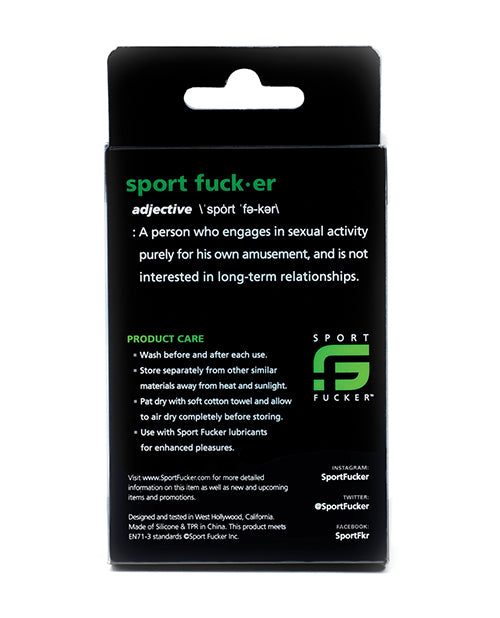 Sport Fucker Silicone Muscle Ball Stretcher - Black: The Ultimate Pleasure Enhancer Product Image.