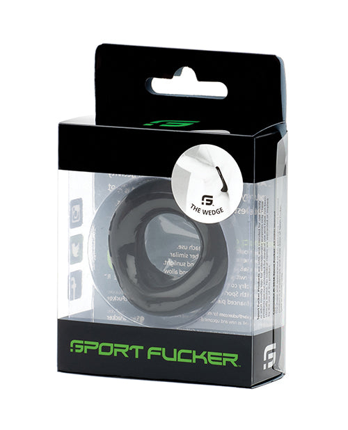 Sport Fucker Silicone The Wedge - Anillo para el pene negro Product Image.