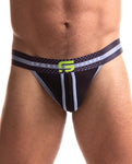 Sport Fucker Jersey Jock - Embrace Comfort and Style in XXL Black/Black