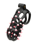 Jaula de castidad Sport Fucker FlexiSpike en negro/rosa