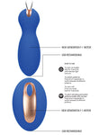 Royal Blue Elegance: Dual Vibrating Bullet & Remote by Shots