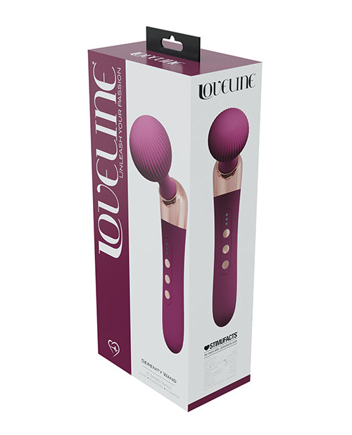 Shop for the Shots Loveline Serenity Wand Massager - Burgundy at My Ruby Lips