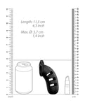 用鏡頭發現激情 Man Cage Chastity 4.5 吋 Cock Cage 型號 21 - 黑色