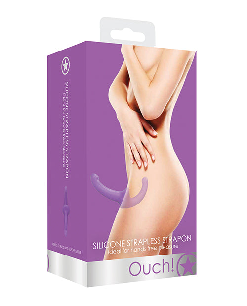 Shots Ouch Silicone Strapless Strap On - Intimate Hands-Free Pleasure Product Image.