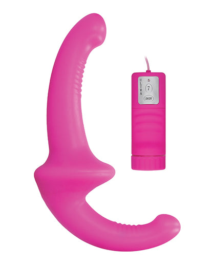 Shots Ouch Vibrating Silicone Strapless Strap On with Controller: Ultimate Hands-Free Pleasure