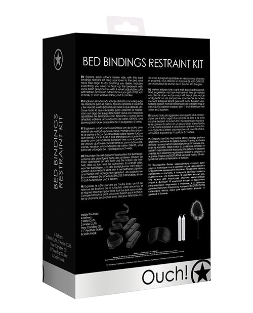 "Black Bed Bindings Kit: Explore, Tease, and Indulge" Product Image.