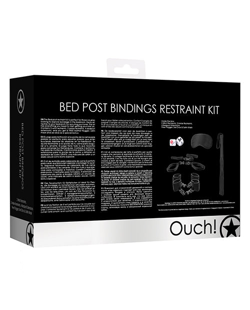 Shots Ouch Bed Post Bindings Restraint Kit: A Gateway to Intimate Adventures Product Image.