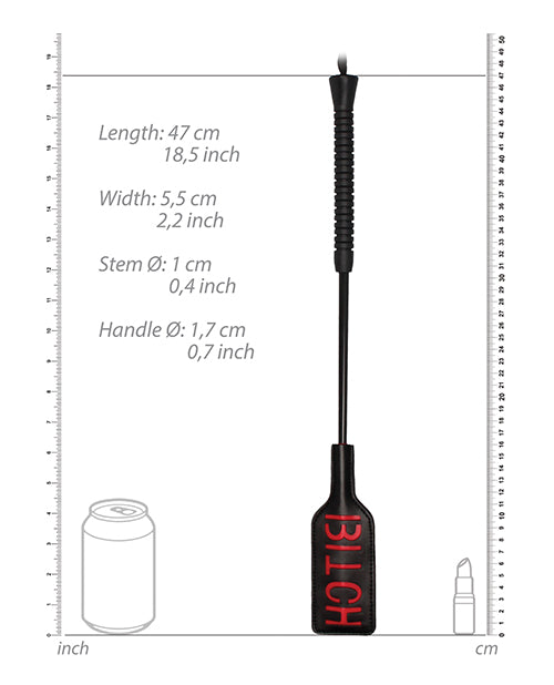 拍攝 Ouch Bitch Crop 大號黑色 Product Image.