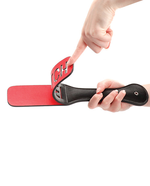 Shots Ouch Bitch Paddle in Black - Ignite Your Passion Product Image.