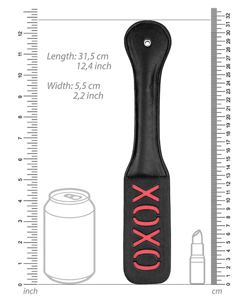 XOXO Imprint Leather BDSM Paddle Product Image.