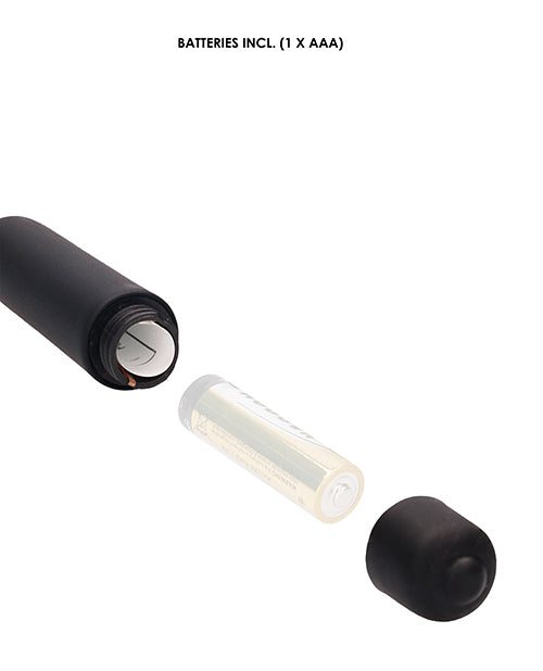 Shots Ouch Extra Long Urethral Vibrating Plug - Black Product Image.
