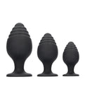 Elevate Your Intimacy with the Shots Ouch Rippled Butt Plug Set