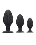 Shots Ouch Set de Plug Anal Negro con Forma de Diamante