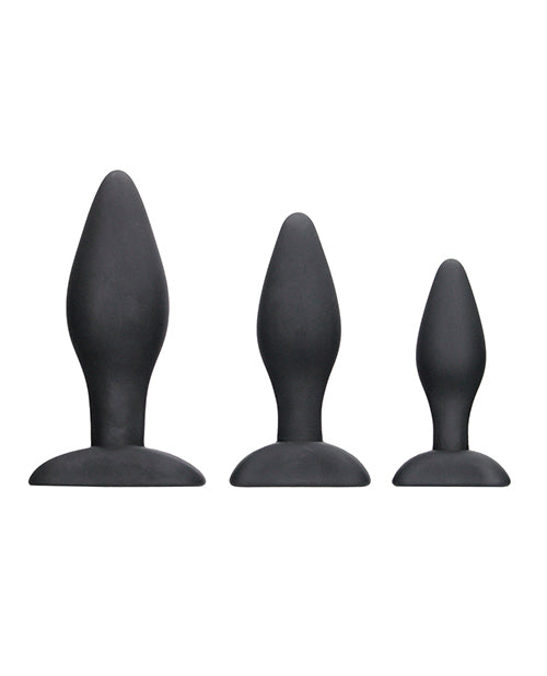 Shots Ouch Apex Butt Plug Set - Luxury Silicone Trio Product Image.