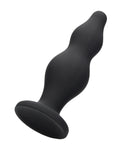 Shots Ouch Bubble Butt Plug - Placer anal de silicona negro