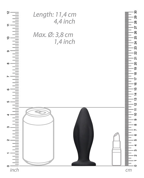 Shots Ouch 前衛黑色矽膠肛塞 - 高級樂趣 Product Image.