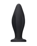 Shots Ouch Edgy Black Silicone Butt Plug - Premium Pleasure