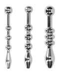 Shots Ouch Urethral Sounding Metal Plug Set - 58mm