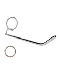 Intimate Ecstasy: Stainless Steel Ribbed Urethral Dilator Stick by Shots Ouch!