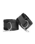 Shots Ouch Black & White Velcro Hand/Ankle Cuffs: Embrace the Art of Bondage