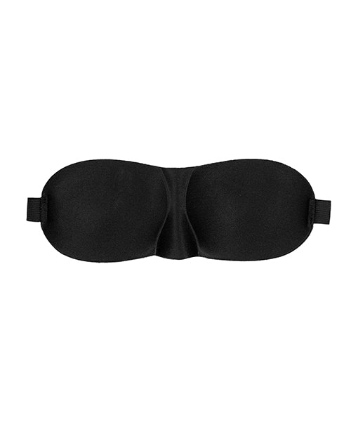 Shots Ouch Satin Curvy Eye Mask: Heighten Sensory Experience Product Image.