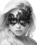 Shots Ouch Black & White Lace Eye Mask