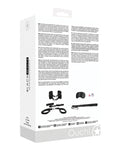 Discover the Allure of the Shots Ouch Black & White Bed Post Restraint Kit with Bonus Accessories