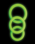 Shots Ouch Glow-in-the-Dark Cock Ring Set