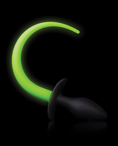 Ouch Puppy Tail Plug - Glow in the Dark Product Image.