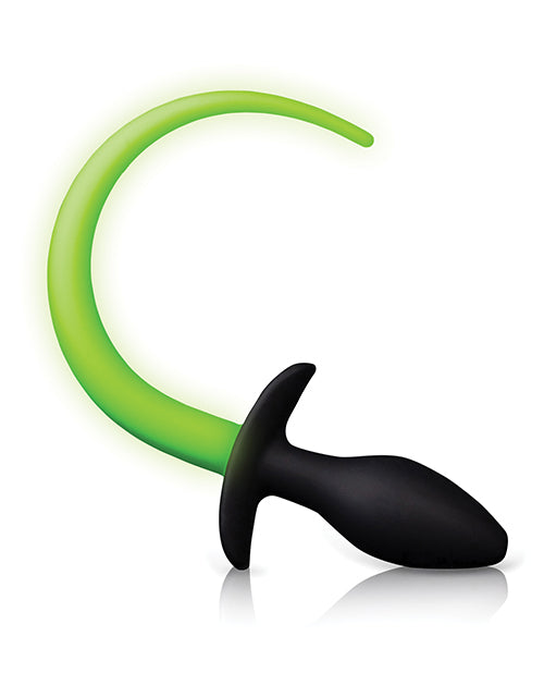 Ouch Puppy Tail Plug - Brilla en la oscuridad Product Image.